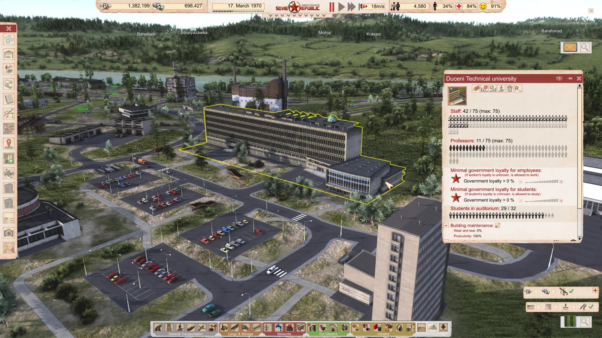 A screenshot of Workers & Resources: Soviet Republic