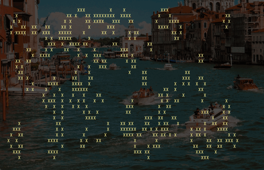A game of life machine running in a terminal
